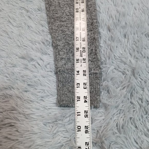 Lucky Brand Womens Sweater Gray S Marled V Neck Split Hem Lightweight Small - Picture 7 of 9